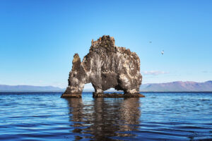 Roca Hvítserkur, con forma de rinoceronte