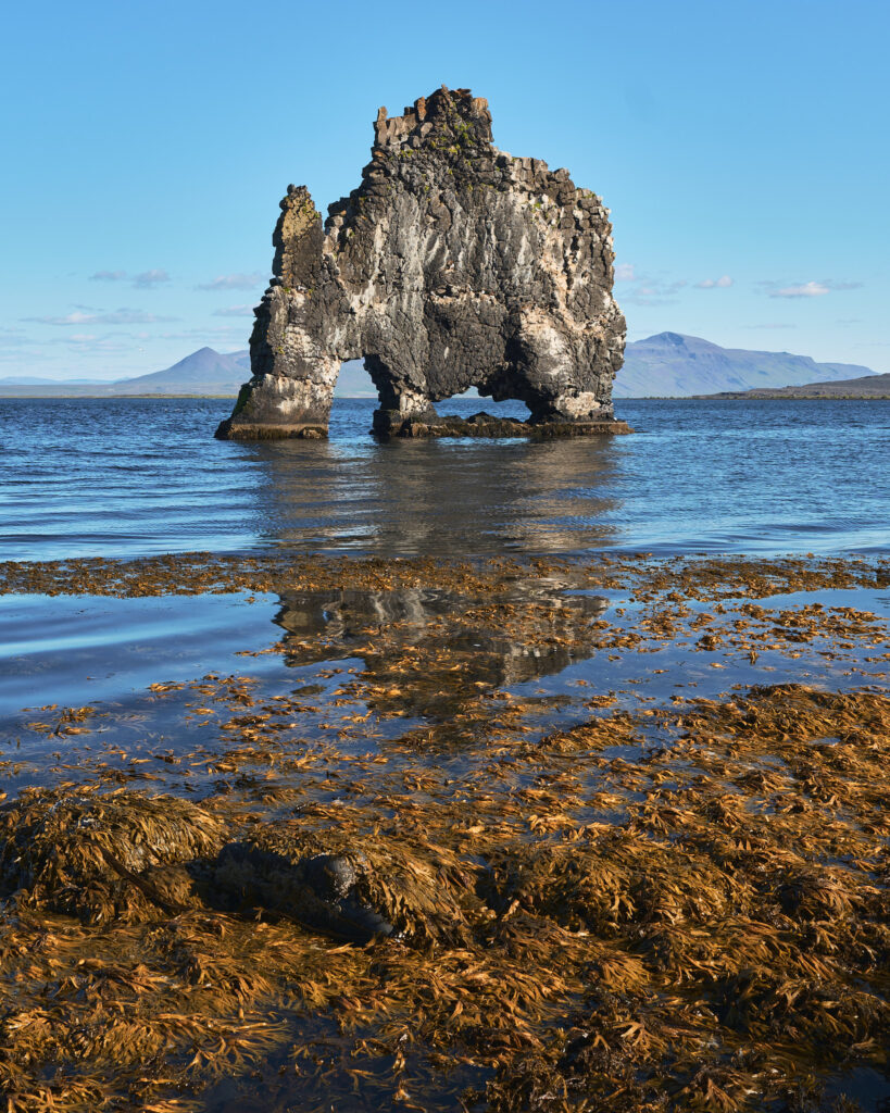 Roca Hvítserkur, con forma de rinoceronte