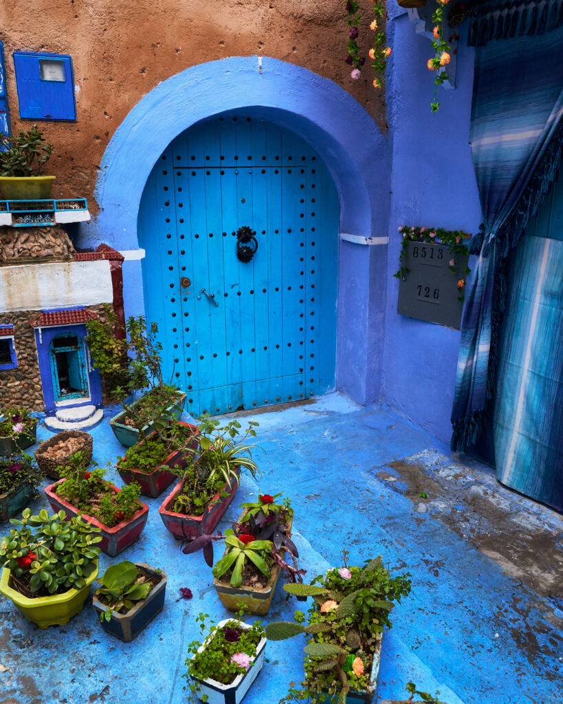 Un patio azul Chaouen